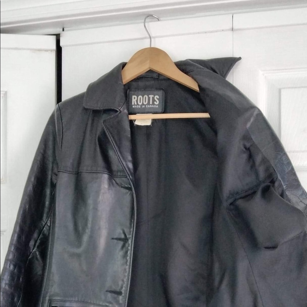 Roots sz 4 leather jacket (xs)